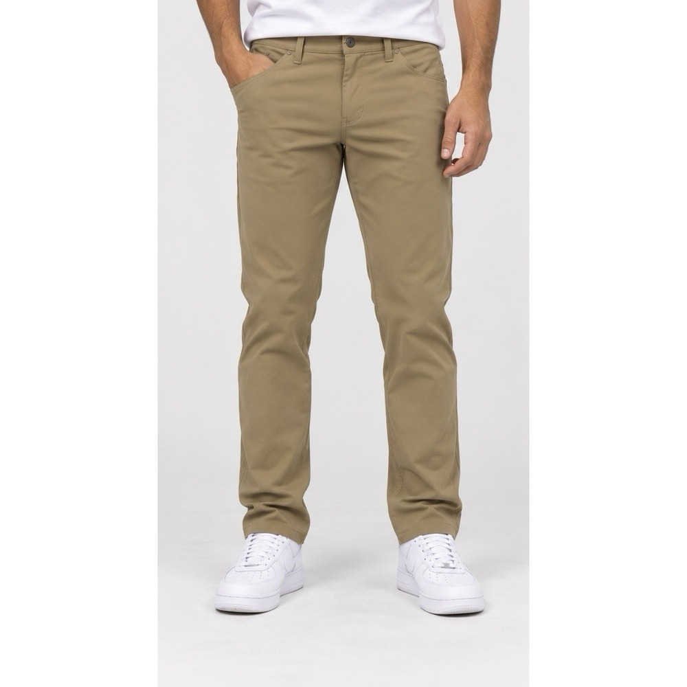 Lululemon ABC 5 Pocket Pants Mens 36 Brown Khaki 31" Inseam Straight Classic #24